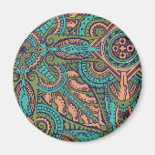 Art nouveau abstract Patroon Christopher dresser Magneet (Voorkant)