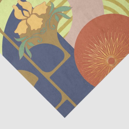 Art Nouveau Abstract Tissuepapier (Detail)