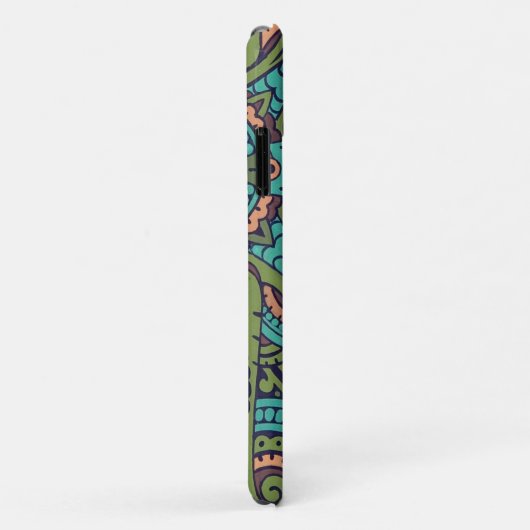 Art nouveau abstracte christopher dressoir blauwgr Case-Mate iPhone case (Achterkant/rechts)
