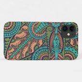 Art nouveau abstracte christopher dressoir blauwgr Case-Mate iPhone case (Achterkant (horizontaal))
