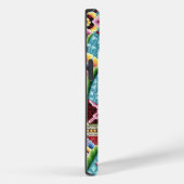 Art nouveau abstracte kleurrijke textiel art dress Case-Mate iPhone case (Achterkant / Rechts)