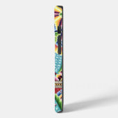 Art nouveau abstracte kleurrijke textiel art dress Case-Mate iPhone case (Achterkant / Links)