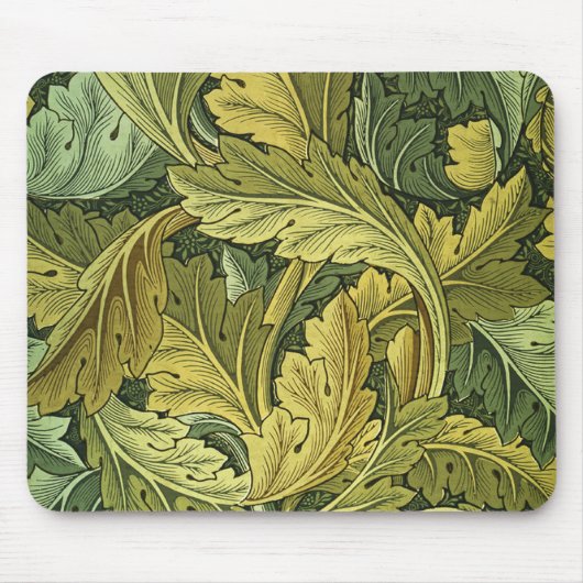 Art Nouveau Acanthus Leaf Mousepad Muismat (Voorkant)
