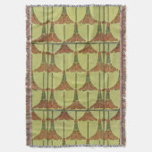 Art Nouveau - achtige bloemen, 1916 Deken (Voorkant Verticaal)