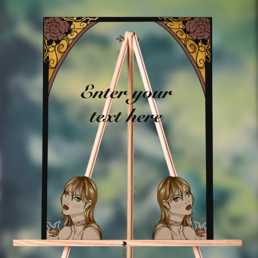 Art Nouveau Acryl Bord (Neutraal)