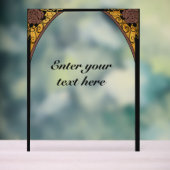 Art Nouveau Acryl Bord (Neutraal)