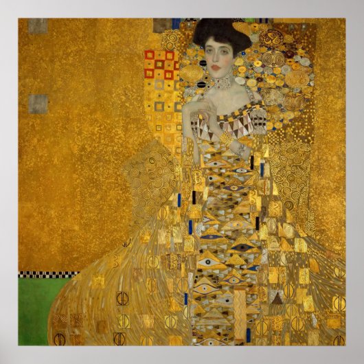 Art Nouveau Adele Bloch-Bauer I door Klimt Poster (Voorkant)