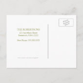 Art Nouveau Adreswijziging Briefkaart (Achterkant)