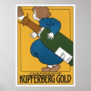Art Nouveau Adverteren Afdruk Poster: Champagne Poster