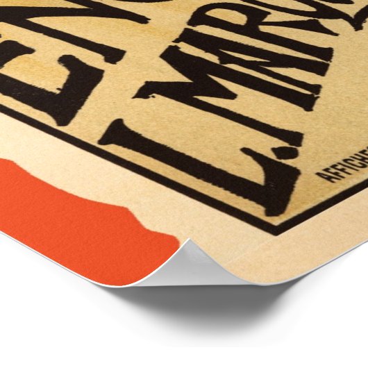 Art Nouveau, Adverteren Poster (Hoek)