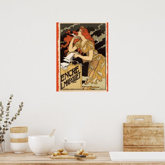Art Nouveau, Adverteren Poster (Keuken)