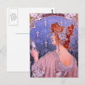 Art Nouveau Advertisement Briefkaart (Voorkant / Achterkant)