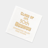 Art Nouveau Afstuderen Milestone Reünie #1 Folie Servetten (Links)