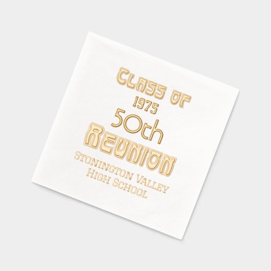 Art Nouveau Afstuderen Milestone Reünie #1 Folie Servetten (Links)