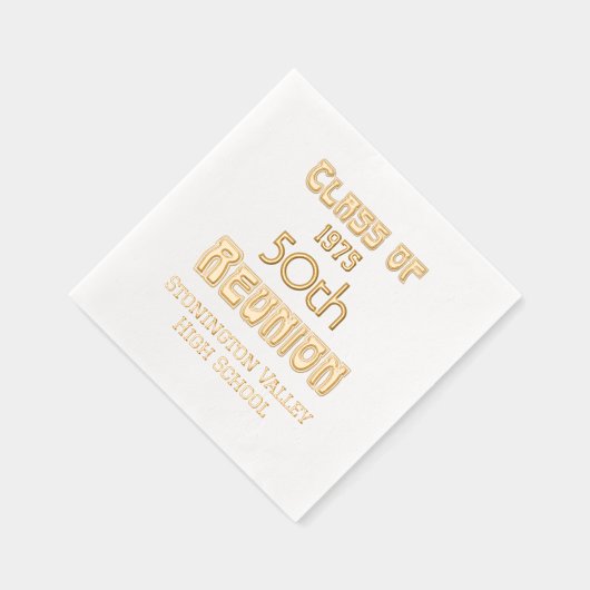 Art Nouveau Afstuderen Milestone Reünie #1 Folie Servetten (Rechts)