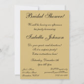 Art Nouveau Aftermiddag Tea Bridal Shower Uitnodig Kaart (Achterkant)