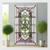 Art Nouveau AI Art Glas in lood raambekleding Raamsticker (Vel)