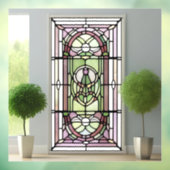 Art Nouveau AI Art Glas in lood raambekleding Raamsticker (Vel 3)