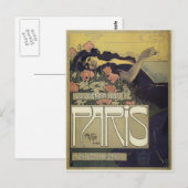 Art Nouveau ~ Aleardo Villa ~ Parijs Briefkaart (Voorkant / Achterkant)