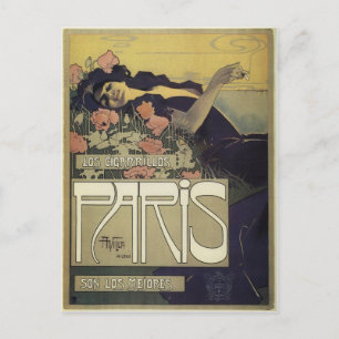 Art Nouveau ~ Aleardo Villa ~ Parijs Briefkaart