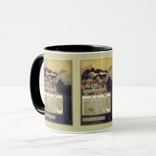 Art Nouveau ~ Aleardo Villa ~ Parijs Mok (Voorkant links)