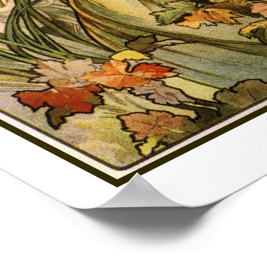 Art Nouveau Alfons Mucha, cognac 10 x 18 inch Poster (Hoek)