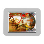 Art Nouveau Alfons Mucha Lentefestival Magneet (Horizontaal)