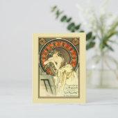 Art Nouveau Alfons Mucha, portefeuille en Briefkaart (Staand voorkant)