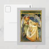 Art Nouveau Alfons Mucha Princess Hyacinth Briefkaart (Voorkant / Achterkant)