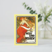 Art Nouveau Alfons Mucha, tijdschrift en Briefkaart (Staand voorkant)