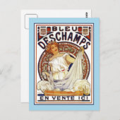 Art Nouveau Alfons Mucha, wasproduct en Briefkaart (Voorkant / Achterkant)