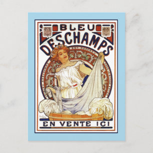 Art Nouveau Alfons Mucha, wasproduct en Briefkaart