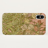 Art Nouveau Alfonse Mucha Bloem anjer bloemen Case-Mate iPhone Case (Achterkant (horizontaal))