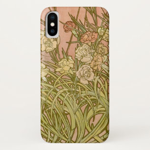 Art Nouveau Alfonse Mucha Bloem anjer bloemen Case-Mate iPhone Case