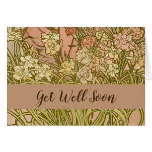 Art Nouveau Alfonse Mucha Bloemanjer bloemen