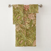 Art Nouveau Alfonse Mucha Bloemanjer bloemen Bad Handdoek (Insitu)