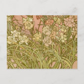 Art Nouveau Alfonse Mucha Bloemanjer bloemen Briefkaart (Voorkant)