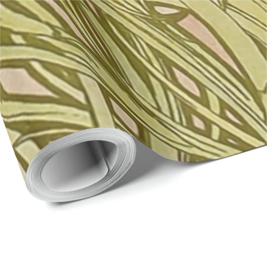 Art Nouveau Alfonse Mucha Bloemanjer bloemen Cadeaupapier (Rol Hoek)