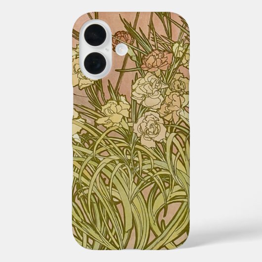 Art Nouveau Alfonse Mucha Bloemanjer bloemen Case-Mate iPhone Case (Achterkant)