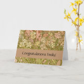 Art Nouveau Alfonse Mucha Bloemanjer bloemen Kaart (Gele Bloem)