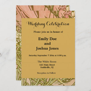 Art Nouveau Alfonse Mucha Bloemanjer bloemen Kaart