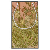 Art Nouveau Alfonse Mucha Bloemanjer bloemen Klein Cadeauzakje (Achterkant)