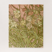 Art Nouveau Alfonse Mucha Bloemanjer bloemen Legpuzzel (Verticaal)