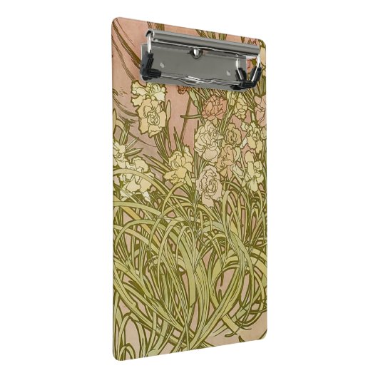 Art Nouveau Alfonse Mucha Bloemanjer bloemen Mini Klembord (Schuin)