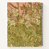 Art Nouveau Alfonse Mucha Bloemanjer bloemen Notitieboek (Achterkant)