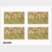 Art Nouveau Alfonse Mucha Bloemanjer bloemen Rechthoekige Sticker (Vel)