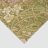 Art Nouveau Alfonse Mucha Bloemanjer bloemen Tissuepapier (Detail)