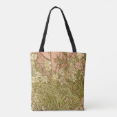 Art Nouveau Alfonse Mucha Bloemanjer bloemen Tote Bag (Achterkant)