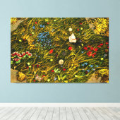 Art Nouveau Alpenweide Canvas Afdruk (Insitu (Houten vloer))