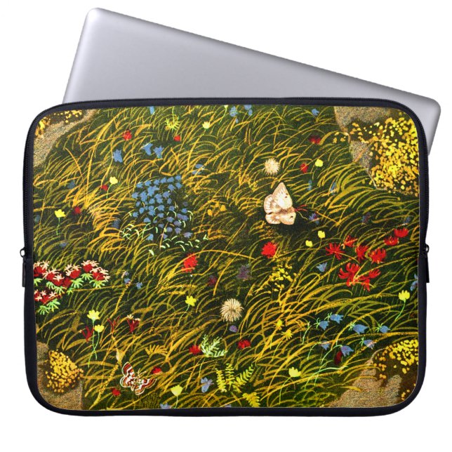 Art Nouveau Alpenweide Laptop Sleeve (Voorkant)